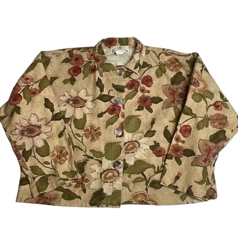 Vintage Orvis Floral Boxy Jacket XL
